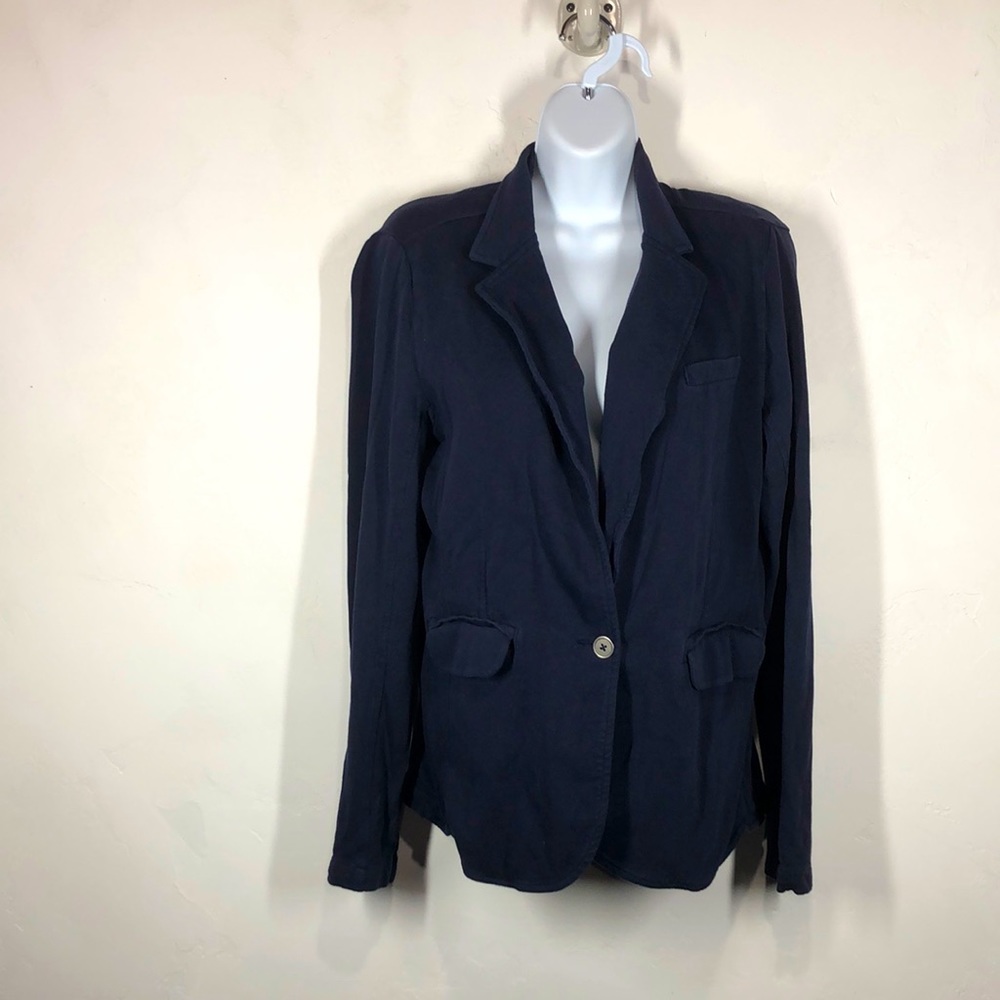 Grey State navy blue blazer size large